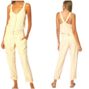 YFB - 100% Tencel - Trixie Jumpsuit in Yellow Pigment - Size S - NWT